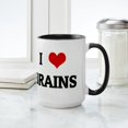 thumbnail image 4 of CafePress - I Love BRAINS - 15 oz Ceramic Large White Novelty Mug, 4 of 4