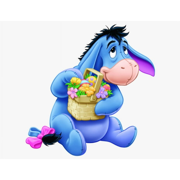 5D DIY Diamond Painting Kits for Adults,Round Full Drill Resin Beads Diamond Dots Art Craft Set,Eeyore Winnie the Pooh,12x16inch