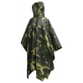 thumbnail image 1 of MIASHUI Poncho Imperméable Léger Réutilisable avec Capuche pour Randonnée et Activités Extérieures, Camouflage, Taille Unique, 1 of 5