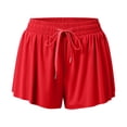 thumbnail image 7 of Athletic Running Shorts for Women Summer Elastic Waist 2 in 1 Double Layer Quick Drying Flowy Tennis Butterfly Shorts, 7 of 7