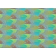 thumbnail image 1 of Ahgly Company Indoor Rectangle Patterned Khaki Green Area Rugs, 2' x 4', 1 of 1