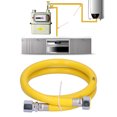 thumbnail image 3 of Fuel Gas Hose 304 Stainless Steel Liquefied Gas Line Pipe With Fittings For Home Kitchen, 3 of 8
