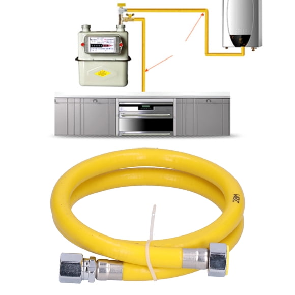 Gas Hose, Fuel Line Liquefied Gas Hose 304 Stainless Steel Liquefied Gas Line Pipe For Kitchen For Restaurant