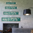 thumbnail image 2 of HALF PIPE Vintage Aluminum Street Sign ramps skateboarding skateboard skateboarder skating rustic metal tin | Indoor/Outdoor |  24" Wide, 2 of 4