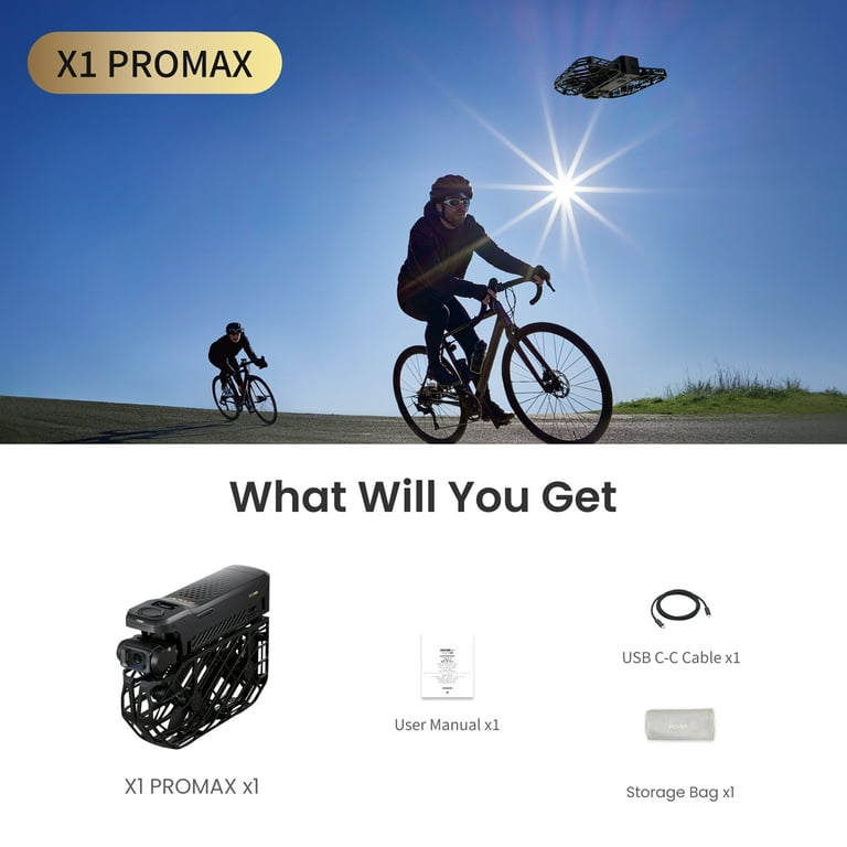 HOVERAir X1 PROMAX 8K Drone, Foldable with AI Follow, Palm Launch