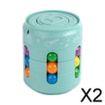thumbnail image 1 of Paquete de 2 a 6 cubos giratorios de frijol para aliviar el estrés perfke juguete verde 2 piezas, 1 of 8
