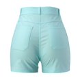 thumbnail image 7 of Sngxgn Short Women Summer Running Gym Sports Waistband Shorts with Pockets(Mint Green,XXXL), 7 of 7