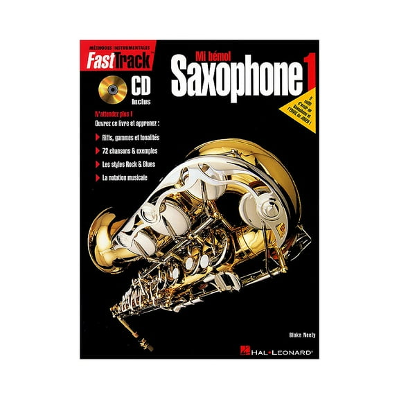 Hal Leonard FastTrack Alto Saxophone Method - Book 1 - French Edition Fast Track Music Instruction Series
