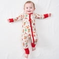 thumbnail image 2 of Pijama para bebé Pureborn de 18 a 24 meses de bambú con cierre bidireccional, 2 of 7