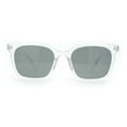 thumbnail image 2 of Whimsical Light Breezy Color Hipster Thin Horn Rim Sunglasses Clear - Green, 2 of 4