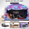 thumbnail image 3 of Carpa para cama porayhut portátil con privacidad y bloqueo de luz del 90% con tamaño queen, 3 of 9