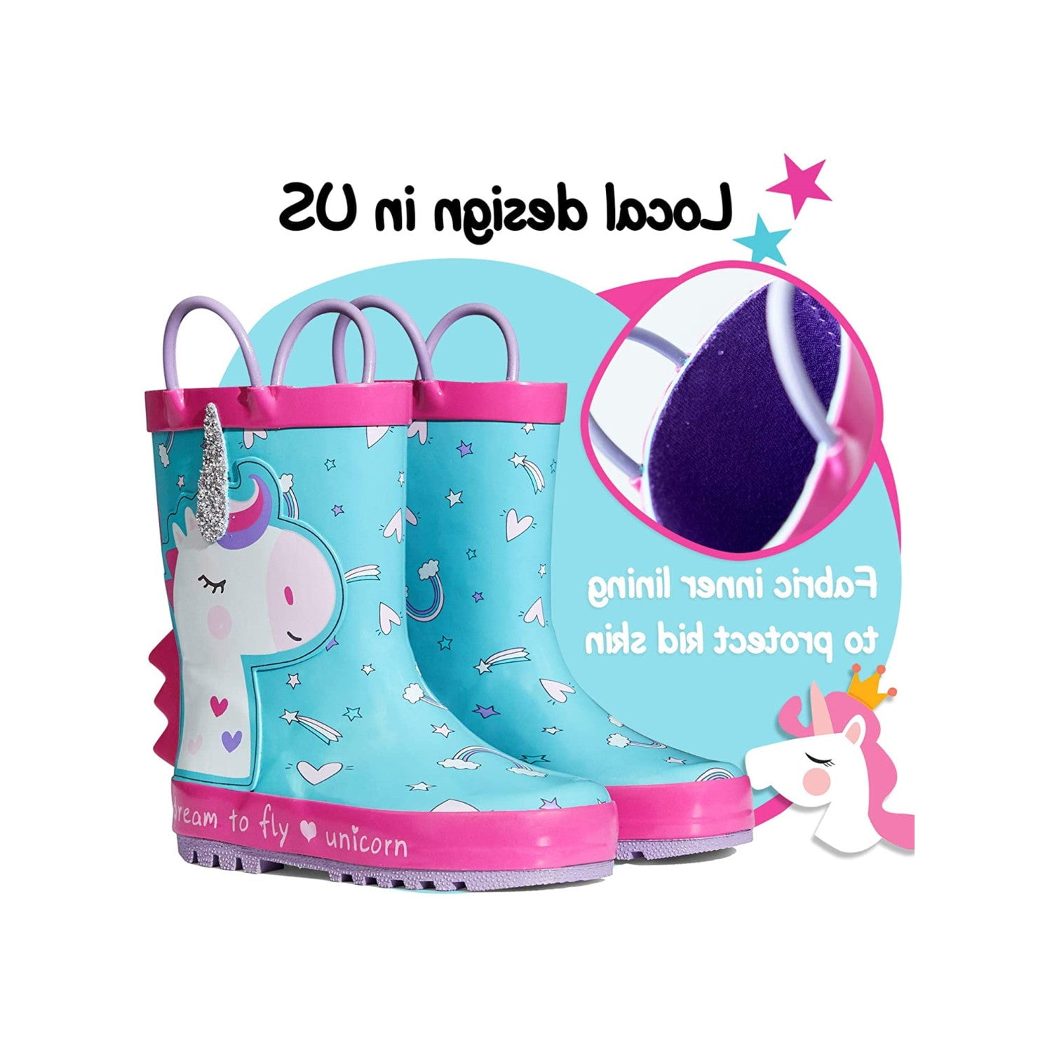 Unicorn rubber hotsell boots