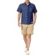 thumbnail image 2 of CAMISAS DE HOMBRE CORTAS DE VERANO DE ALGODÓN PATCHWORK CON BOTONES S AZUL MARINO, 2 of 6