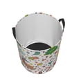 thumbnail image 3 of Daiia winter Christmas And New Year Deer Laundry Hamper With Handles Large Storage Basket/Toy Organizer/Dirty Clothes Collapsible Waterproof For College Dorms, Bedroom,Bathroom, 3 of 8