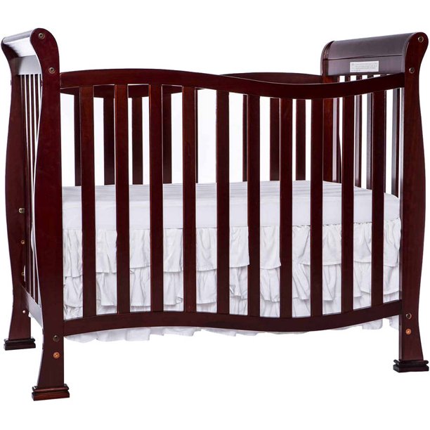 Dream On Me Piper 4in1 Convertible Mini Crib, Cherry