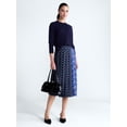 thumbnail image 3 of Free Assembly Women’s and Women’s Plus Pleated Tab Waist Midi Skirt, Sizes 0-28W, 3 of 6