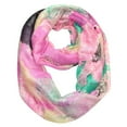 thumbnail image 3 of Peach Couture Shimmering Rainbow Paisley Sparkle Infinity loop Scarf, 3 of 4