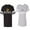 Men Black / Women Heather, variant on King Queen Old Matching Couple Cotton Jerseys (Men Black / Women Black) (Men XL / Women XL)