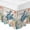 Bronze, variant on Vintage Flowers Bed Skirt Queen Size 18 Inch Drop, Adjustable & Elastic Wrap Around Bed Skirts Pleated Luxury Dust Ruffles For Twin Full Queen Cal King Base Beds, Teal Blue Floral Nature Butterfly