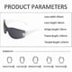 thumbnail image 2 of Y2k Rimless Women's and Men's Glasses with Enveloping Futuristic Oval Lenses Solid Color Sunglasses Pink/Gray, 2 of 5