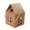 Yellow, variant on Large House Shaped Gift Box with Handle, Christmas Cottage Themed Paper Bag, Ideal for Holiday Ornaments, Festive Cardboard Decorations for Home & Party