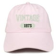 thumbnail image 1 of Trendy Apparel Shop Vintage 1973 Embroidered 45th Birthday Relaxed Fitting Cotton Cap, 1 of 2