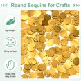 thumbnail image 2 of Uxcell 6-Pack 10 mm Flat Round Loose Sequins Paillettes for Crafts for DIY Projects/Sewing [Dark Gold], 2 of 6