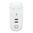 thumbnail image 2 of Smart WiFi Plug Dual USB Plug Smart Outlet Wireless APP Voice Control Timer Socket UK Plug 100?240V, 2 of 5