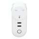 thumbnail image 2 of Tomacorriente WiFi, Enchufe Británico De 100-240V, Enchufe Inteligente, Enchufe Con Interruptor De Puerto USB Dual Para Dormitorio, Sala De Estar, Cocina, 2 of 7