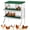 green-with bracket, variant on Chicken Nesting Box, 8 Compartment Metal Laying Box, Chicken Nesting Box with Roll Out Egg Collection and Vented Holes, Galvanized Steel Rustproof Design for Poultry Coops, Green