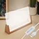 thumbnail image 5 of Base de luz LED de madera de 8 pulgadas Uxcell, soporte de luz de exhibición de madera de haya, lámpara de mesa iluminada, luz nocturna, luz de 3 colores, 5 of 5