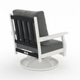 thumbnail image 7 of Cortina White Rectangle Fire Pit Table with Two-Tone Aspen Rock-Swivel Chair, 7 of 7