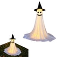 thumbnail image 2 of Halloween Glowing Ghost Yard Stake - 47.2" Lighted Outdoor Decor for Porch Lawn Indoor Party Halloween Decorations D, 2 of 6