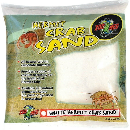 2 Lb Hermit Crab - Zoo Med Laboratories Inc-Hermit Crab Sand- White 2 Pound