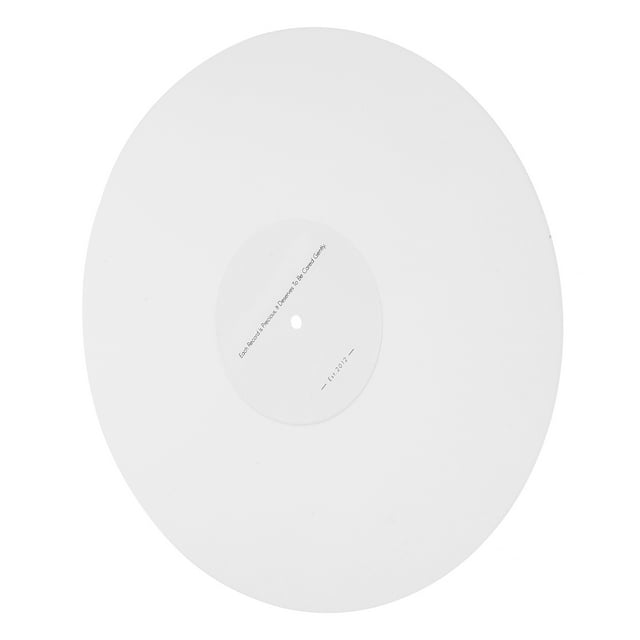 IFANLANDOR Vinyl Record Player Acrylic Mat White Nonslip Turntable Pad for Stable Playback