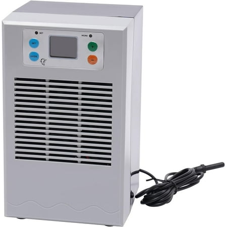 Aquarium Water Chiller, 100W Hydroponic Cooler Water Chiller with 2m Length Hose & Water Pump, Aquarium Chiller Refrigeration Compressor Fish Tank Cooling System for Coral, Capacity 7.93Gal
