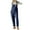 Blue jumpsuits for women, variant on Wycnly Womens Jumpsuits Casual Cotton Linen Plus Size Baggy Strap Long Jumpsuits Overalls Trendy Plain Square Neck Sleeveless Maxi Summer Rompers Blue s