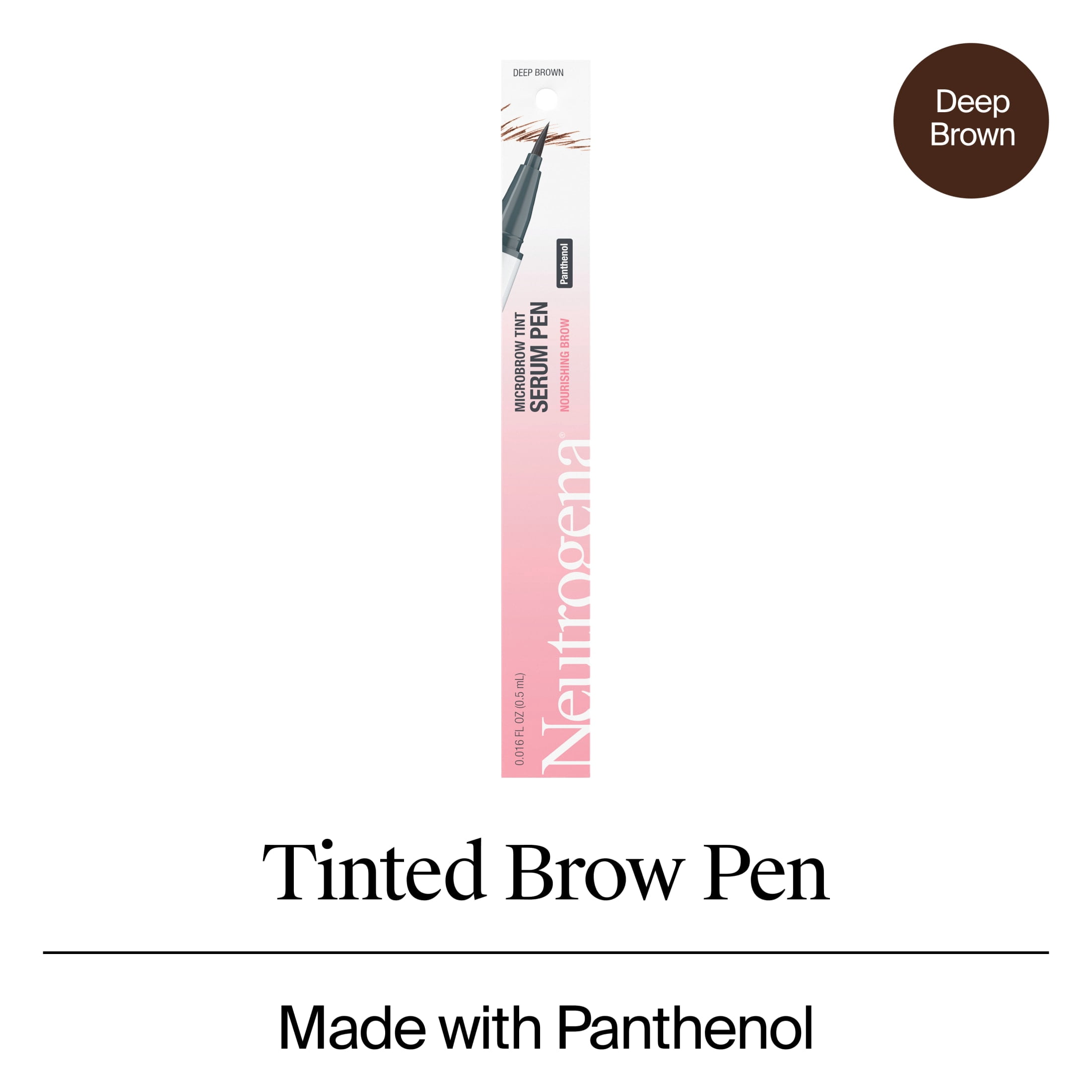 Neutrogena Microbrow Tint Serum Pen, Deep Brown, 0.016 fl. oz