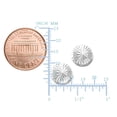 thumbnail image 2 of 14k Gold Shiny Diamond Cut Round Stud Earrings, 10mm, 2 of 4