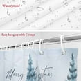 thumbnail image 6 of Shower Curtain 36"W x 78"L Winter Christmas Snowman Rabbit Fabric Shower Curtains Set with Hooks Water Repellent Bathroom Curtains Machine Washable Bathroom Accessories, 6 of 7