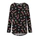 thumbnail image 4 of Pntutb Mujeres Casual Manga Larga Cuello Redondo tops Blusa Suelta Navidad Impreso Camisas Pntutb Pntutb-3780, 4 of 5