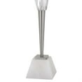 thumbnail image 4 of 32 Inch Table Lamp with White Drum Shade- Marble Base- Brushed Steel, 4 of 6