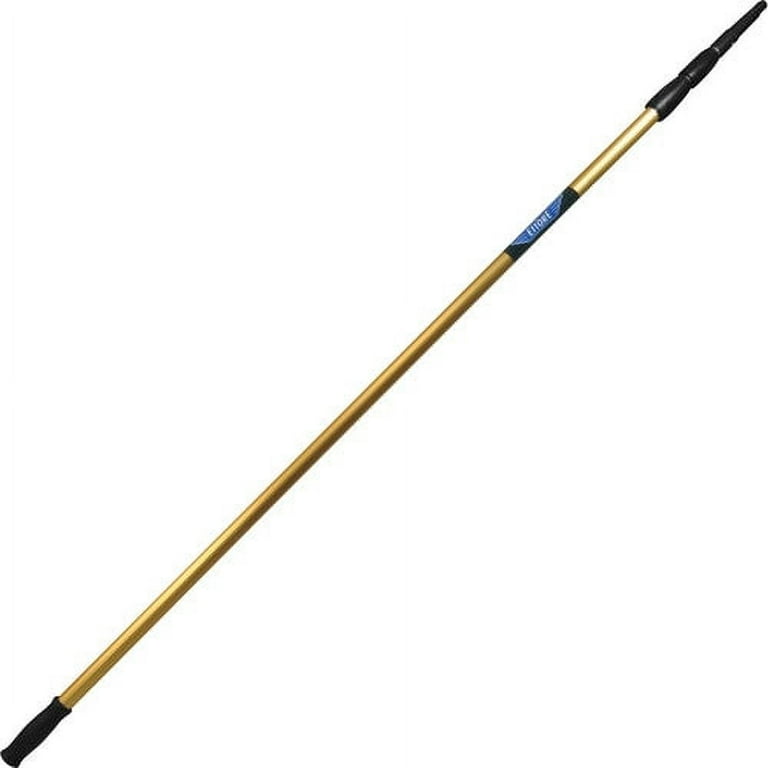 Ettore REA-C-H 3-section Extension Pole - 18 ft Length - Gold - Anodized Aluminum - 1 Each Ettore REA-C-H 3-section Extension Pole - 18 ft Length - Gold - Anodized Aluminum - 1 Each