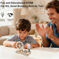 thumbnail image 2 of Diy Laboratory Science Experiment Wooden Toy Set, Build Hand-Crank Car, Land Vehicle And Water Boat, Stem Educational Kit for Kids to Learn Physics Basics, 2 of 5