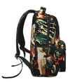thumbnail image 3 of Goofa The Nightmare Before Christmas Pattern Casual Backpack for School & Travel – Lightweight Ergonomic Backpack with Laptop Compartment, Multiple Pockets-One Size, 3 of 5