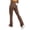 Brown, variant on Leggings for Women Plus Size Pull on Pants Casual Bootcut Yoga Pants Flare Leggings for Women for Workout Running Athletic Activewear
