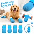thumbnail image 6 of Dog Outdoor Shoes, Anti-Slip Waterproof Soft Sole Durable Boots, Comfortable Protective Paw Wear for Hiking Walking All Season All Breeds Blue S, 6 of 8