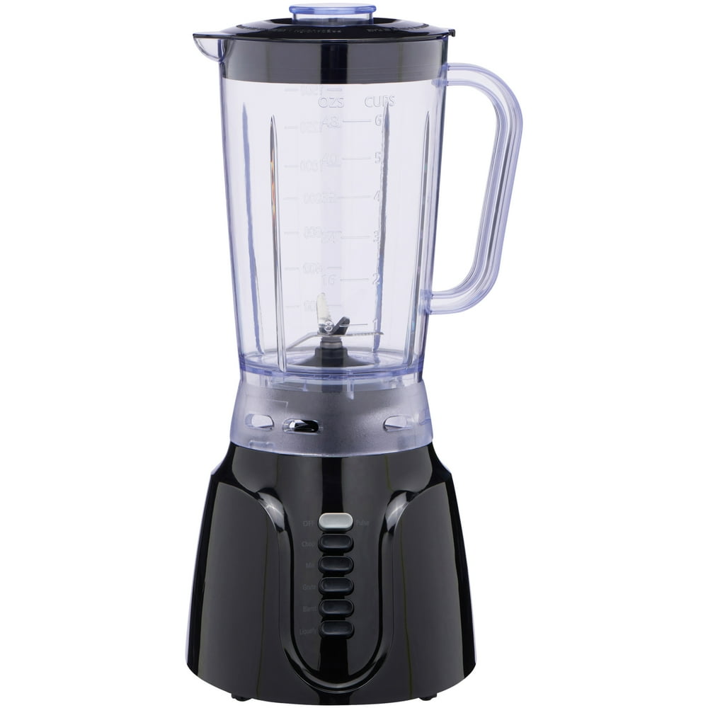 Mainstays 6Speed Black Blender with Pulse Function & Cord Storage