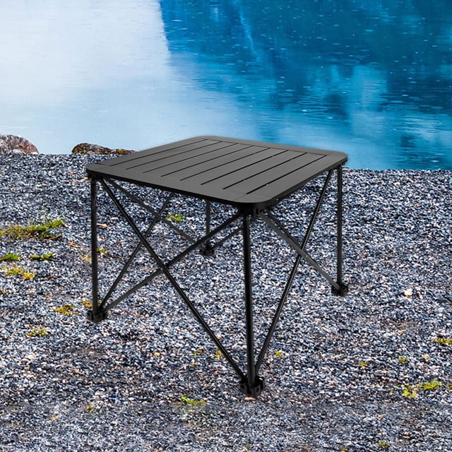 Mesa plegable para exteriores, muebles para exteriores, fácil de transportar, mesa de playa resistente Pequeño