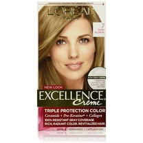 L'Oreal Paris Excellence Triple Protection Permanent Hair Color Crème, Dark Blonde [7], 1 Each